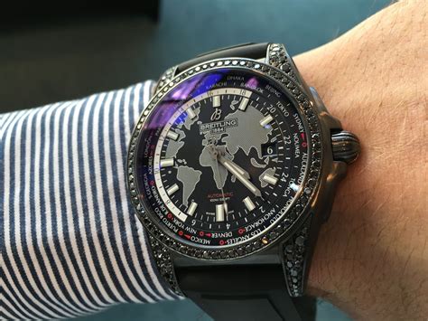 breitling black diamond watch